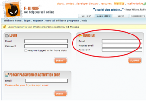 Choose a username and pasword.